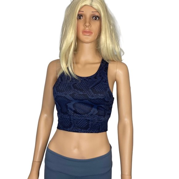 ALLFENIX Indie Python Print Racer Back Sports Bra Medium - Picture 2 of 14